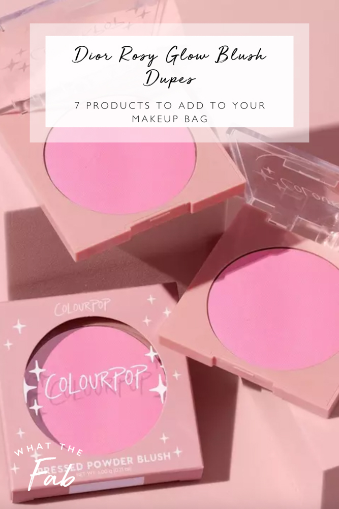 Top Dior Rosy Glow Blush dupes, by beauty blogger What The Fab