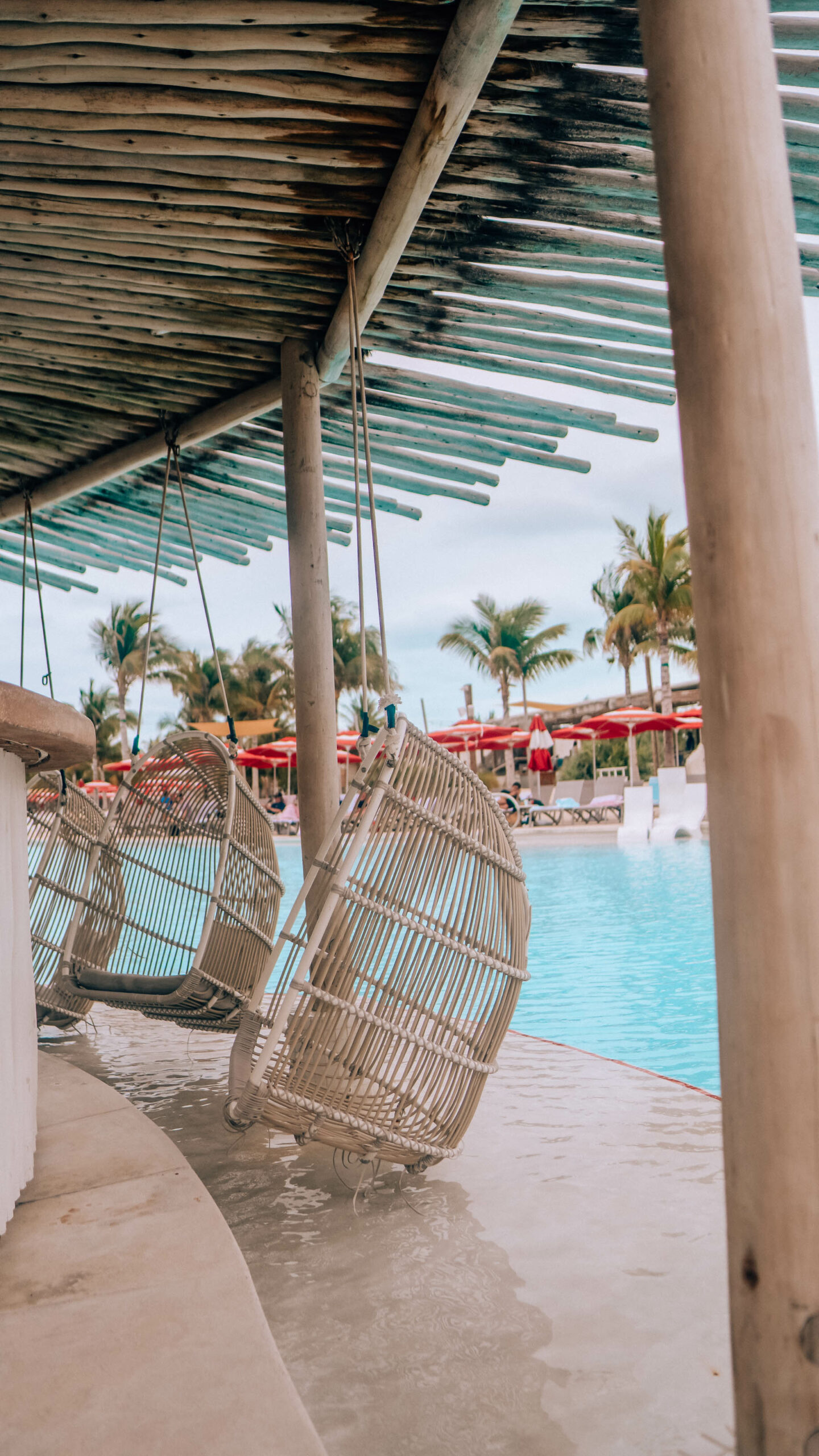 Inside the Virgin Beach Club at Bimini by travel blogger What The Fab