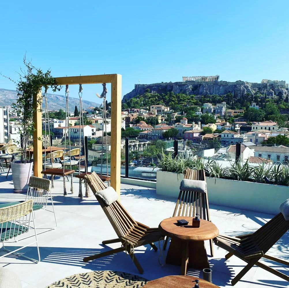 Best rooftop bars Athens, by travel blogger What The Fab
