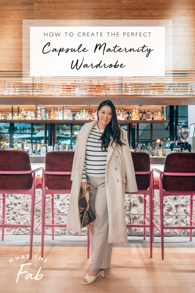 How to create a capsule maternity wardrobe, by fashion blogger What The Fab