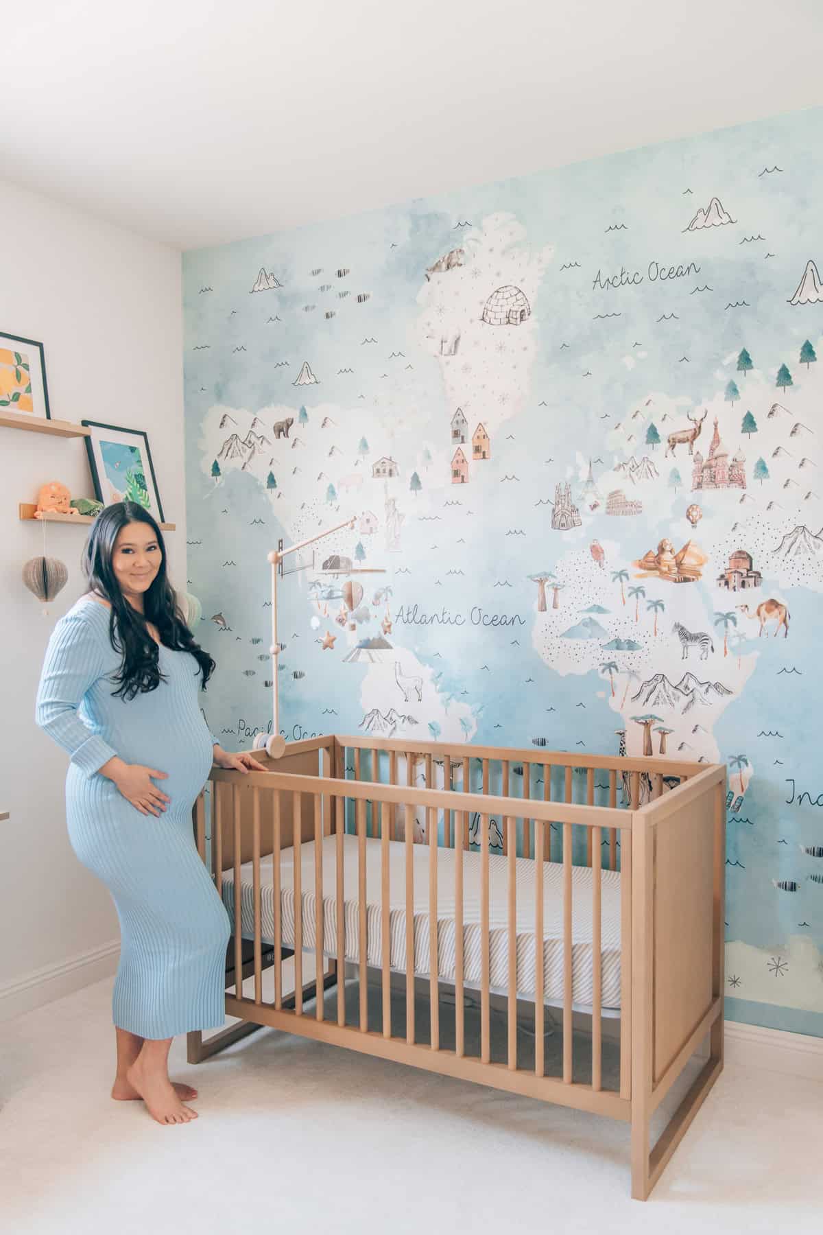 Travel-themed nursery, by lifestyle blogger What The Fab