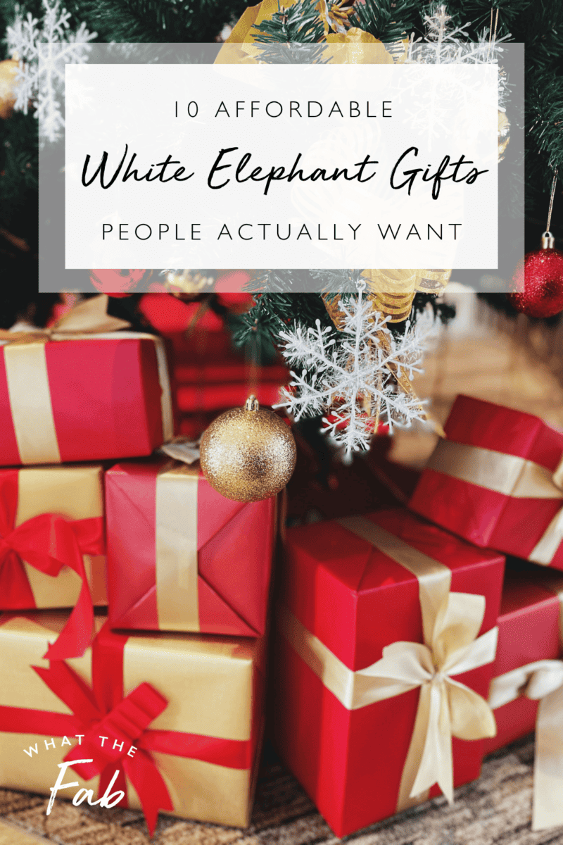 Affordable white elephant gifts, by lifestyle blogger What The Fab