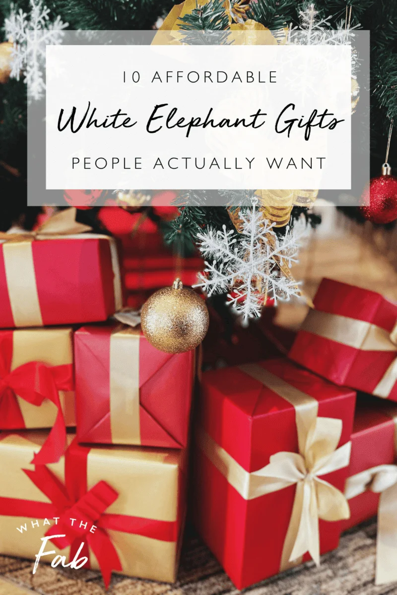 Affordable white elephant gifts, by lifestyle blogger What The Fab