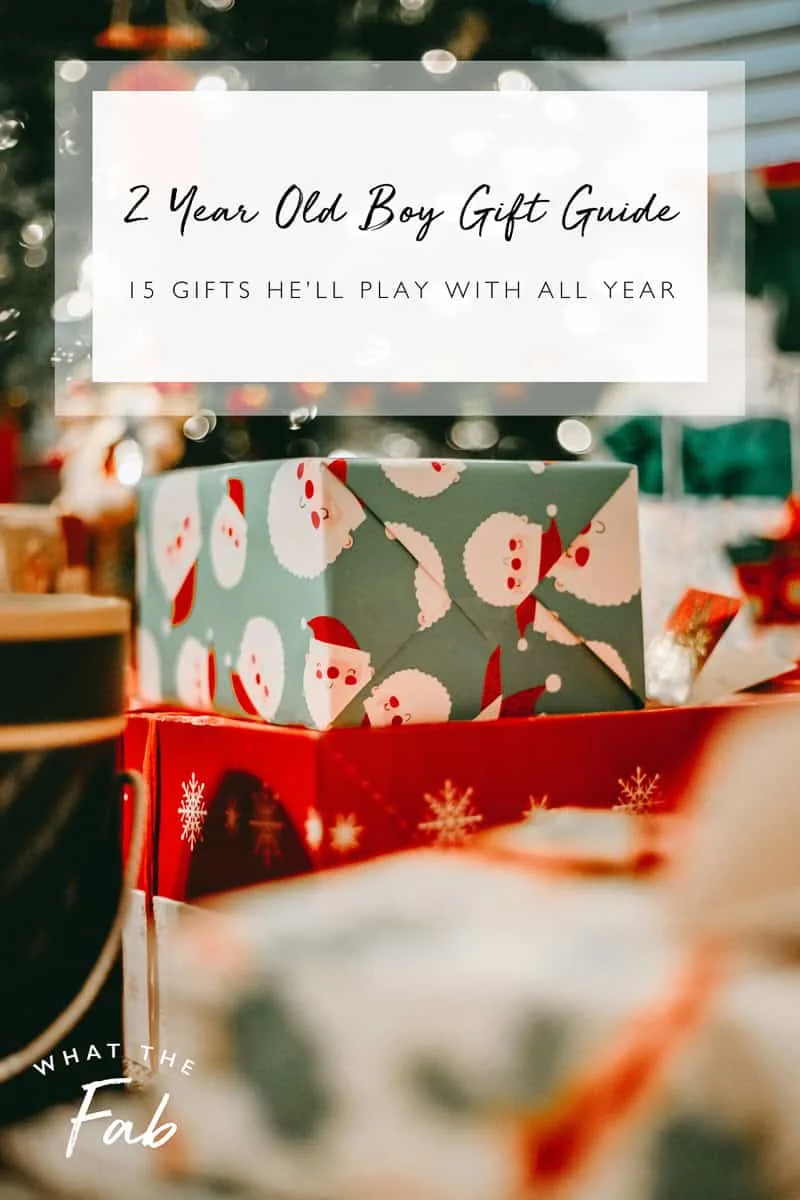 2-year-old boy gift guide, by lifestyle blogger What The Fab