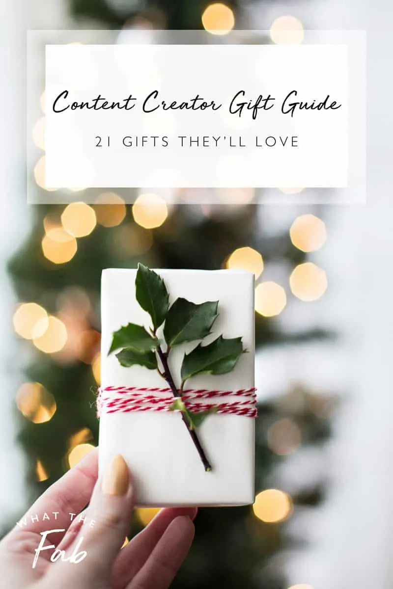 Content creator gift guide, by lifestyle blogger What The Fab