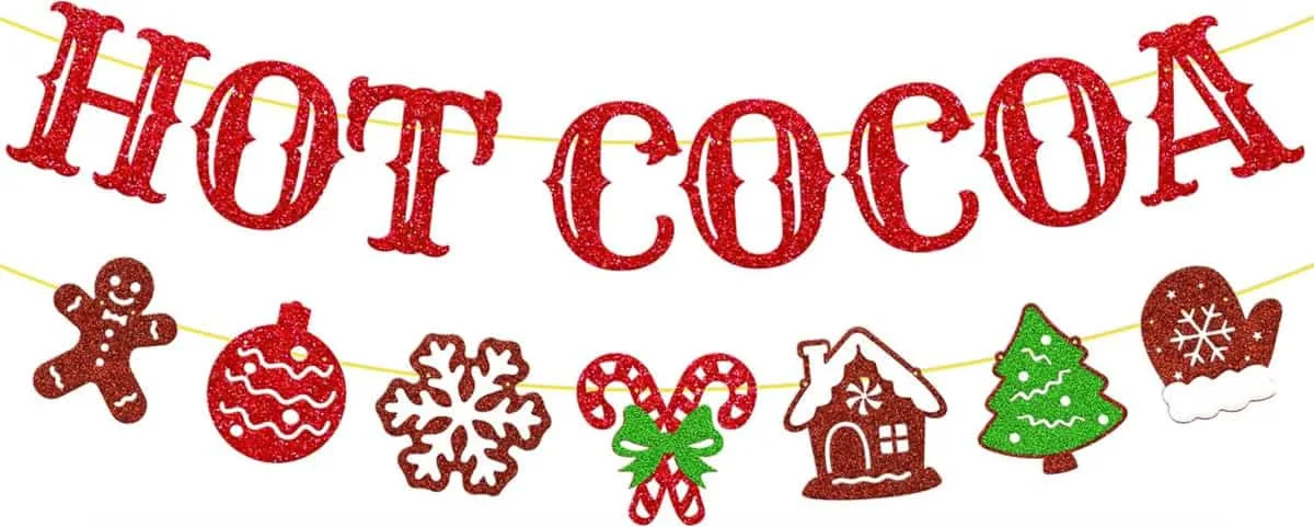 Festive hot chocolate bar, by lifestyle blogger What The Fab