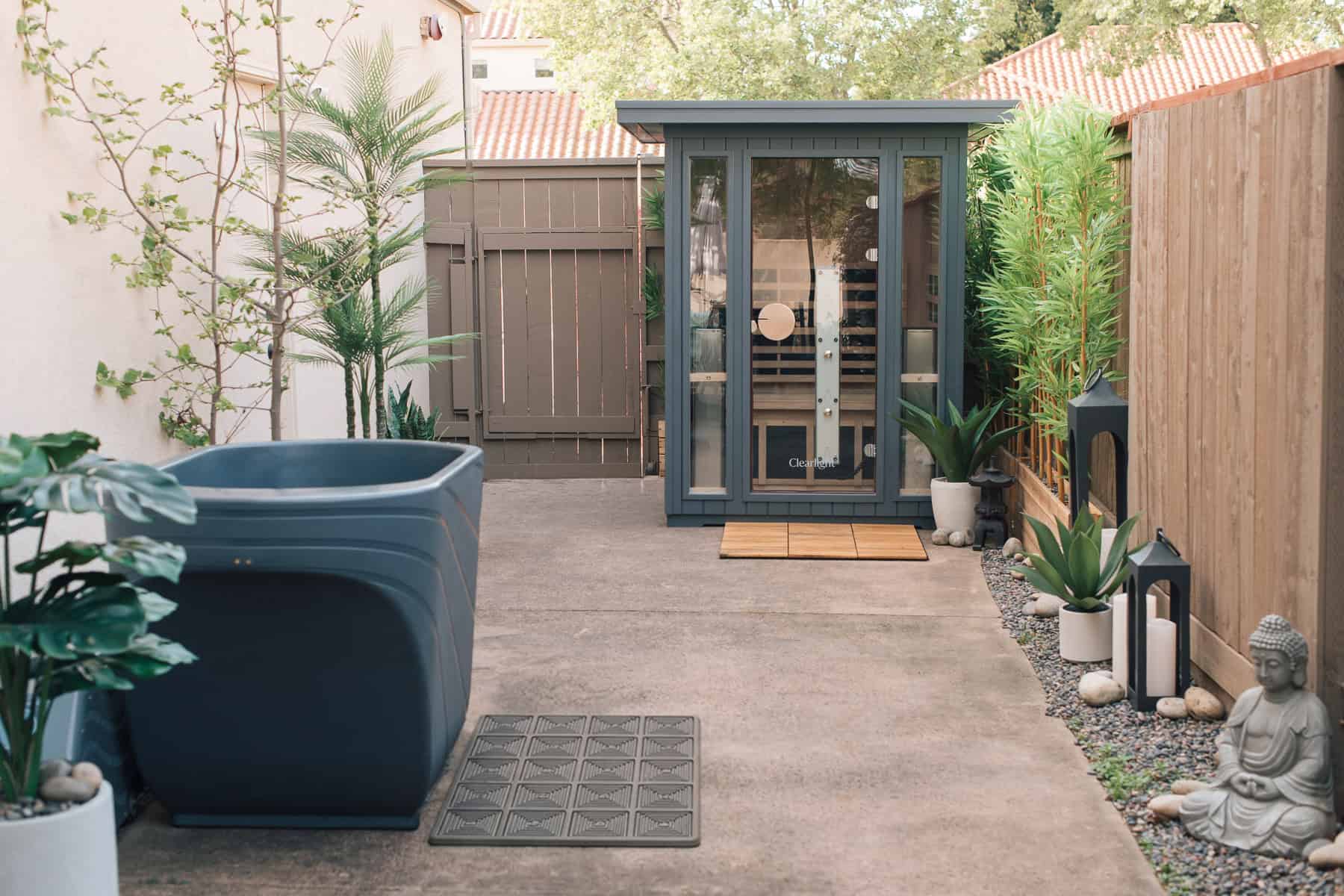 How I Turned Our Side Yard Into a Dreamy Outdoor Spa