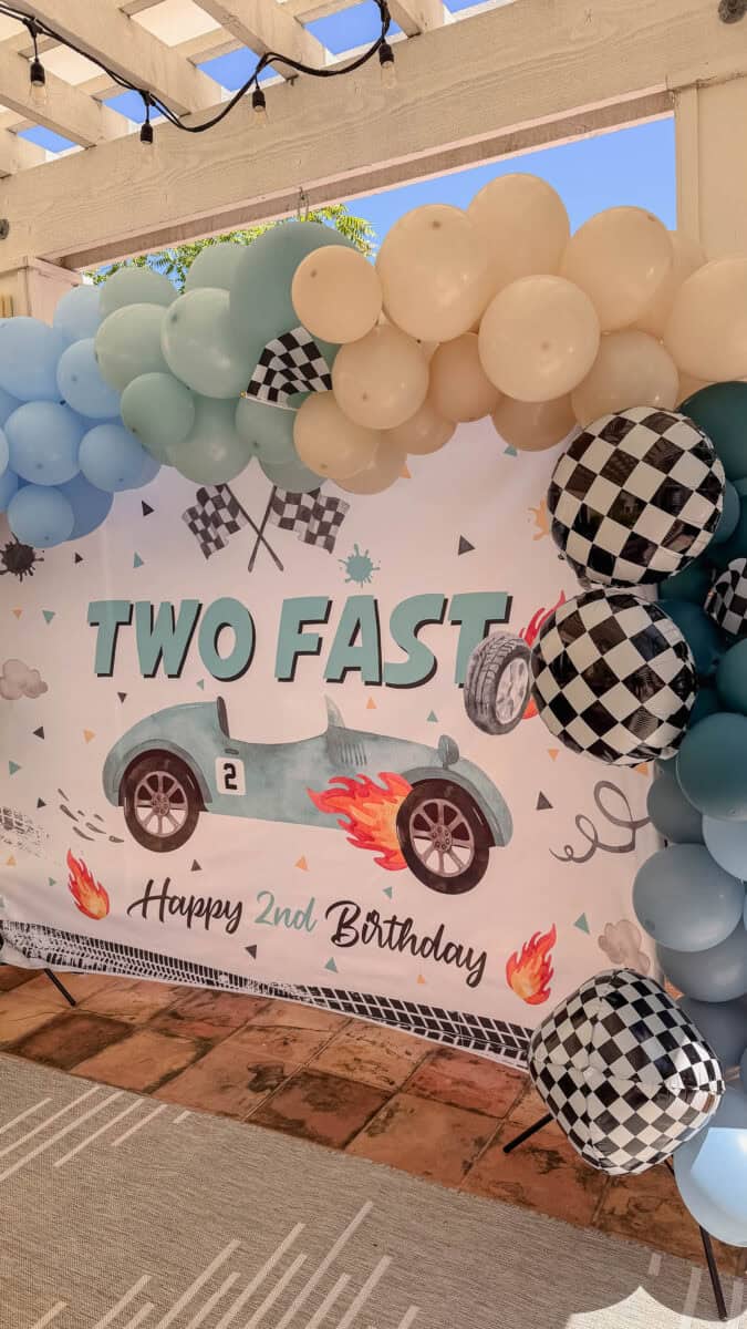 Two Fast birthday party theme, by lifestyle blogger What The Fab