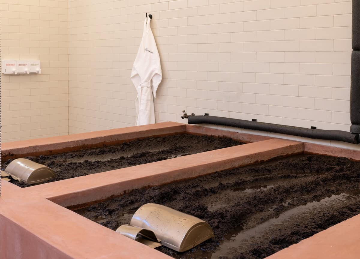 Volcanic ash Calistoga mud bath tubs at Dr. W's Spa & Baths, Dr. Wilkinson's