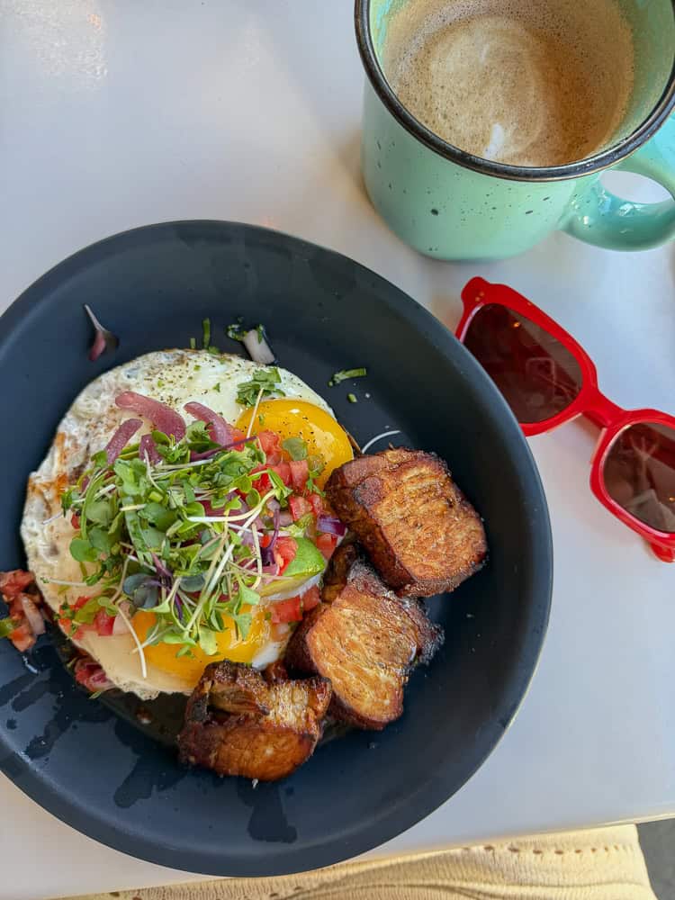 Huevos rancheros brunch at House of Better, the restaurant at Dr. Wilkinson's Calistoga